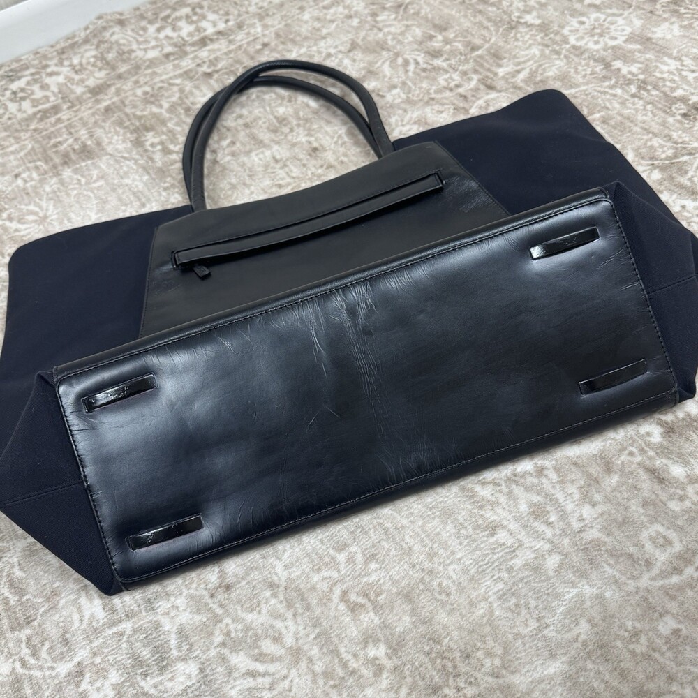 Tumi Large Tote Bag Leather/ Nylon Travel Voyaguer Everyday Shoulder Straps - Picture 4 of 13